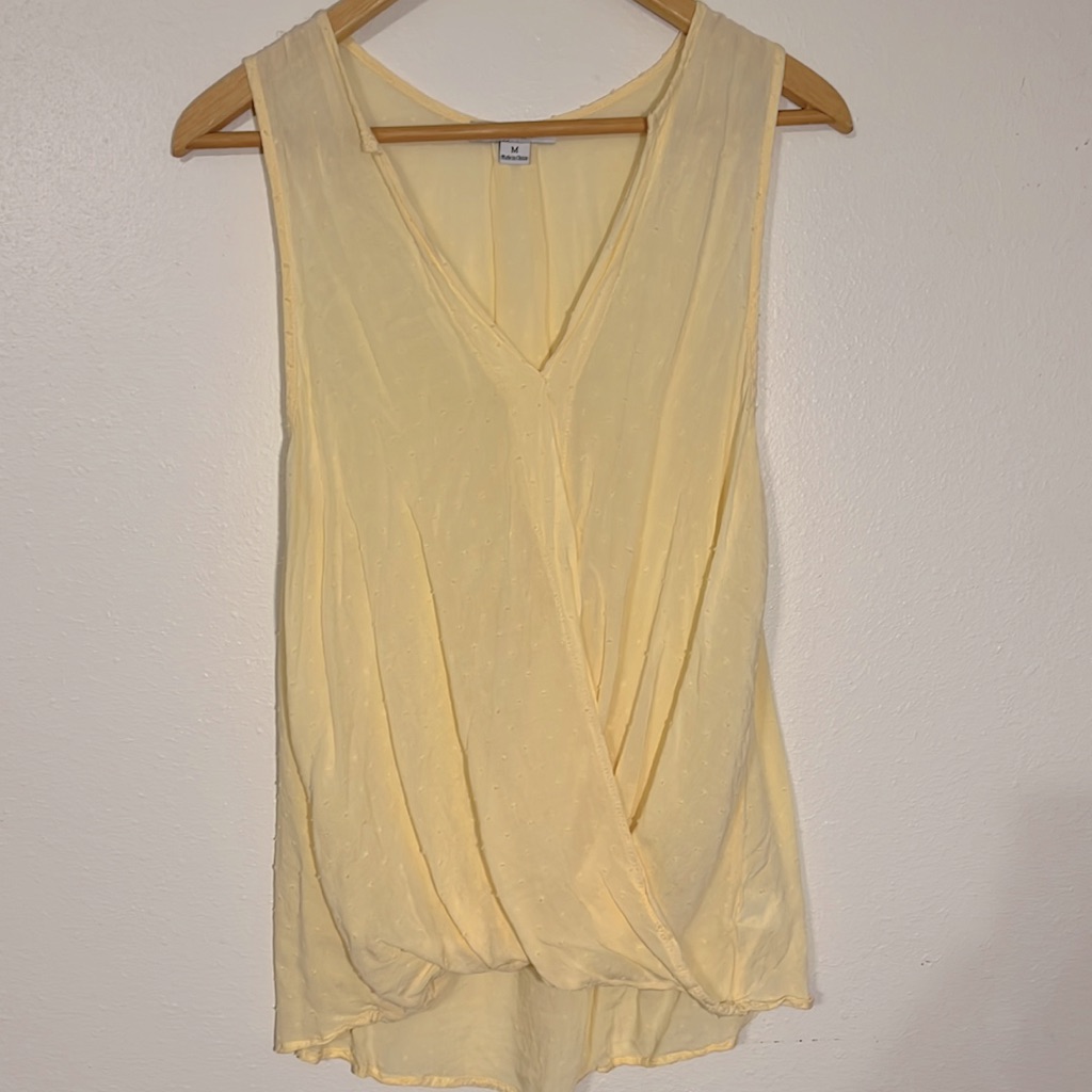 Favlux Yellow Wrap Top